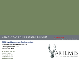 volatility and the prisoner`s dilemma