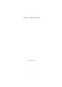 Oseney Abbey Studies