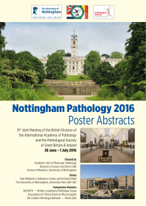 Poster - Nottingham Pathology 2016 Conference