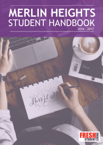Tenant Handbook - Fresh Student Living