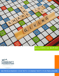 montgomery county community foundation 2013 annual report