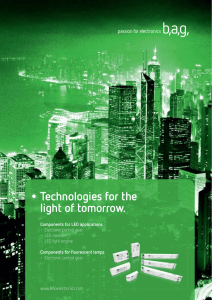 Technologies for the light of tomorrow.