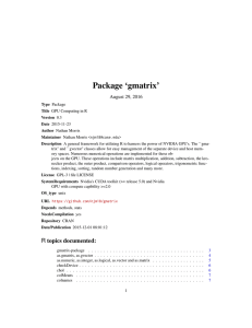 Package `gmatrix`