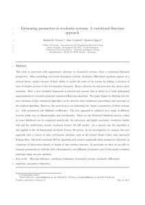 Estimating parameters in stochastic systems