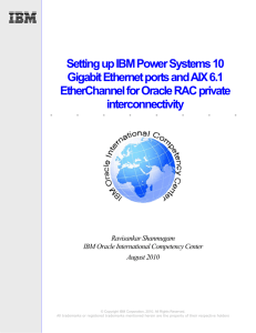 Setting up IBM Power Systems 10 Gigabit Ethernet ports