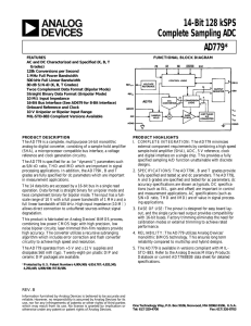 14-Bit 128 kSPS Complete Sampling ADC AD779*