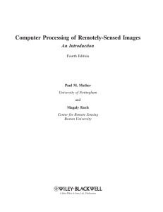 Computer Processing of Remotely-Sensed Images