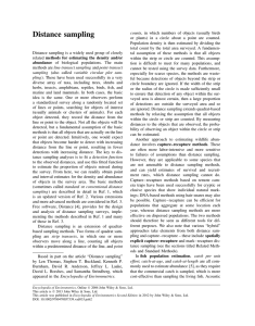 Distance sampling - ruwpa - University of St Andrews