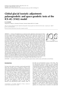 Paleogeodetic and Space-Geodetic Tests of the ICE