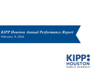KIPP Houston Annual Performance Report