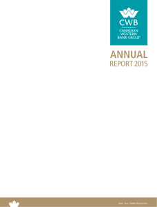 CWB Group 2015 Annual Report