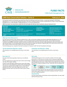 FUND FACTS - CWB Wealth Management