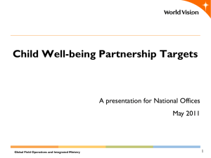 Child Well-being Targets Overview