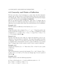 4.2 Concavity and Points of Inflection