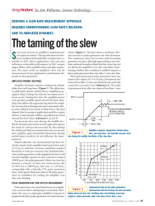 deriving a slew-rate-measurement approach