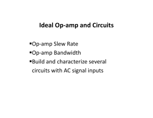 Ideal Op-amp and Circuits