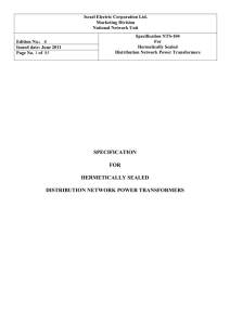 specification for hermetically sealed distribution network power