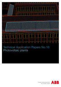 Technical Application Papers No.10 Photovoltaic plants