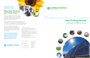 Solar PV Energy Services
