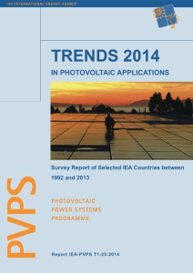IEA PVPS Trends 2014 in PV Applications