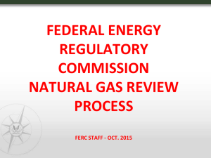 federal energy regulatory commission natural gas review process