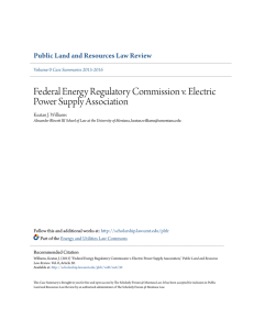 Federal Energy Regulatory Commission v. Electric Power Supply