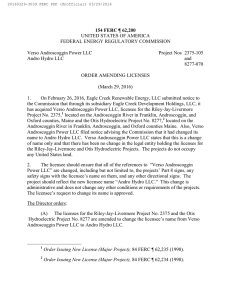 154 FERC ¶ 62,200 UNITED STATES OF AMERICA FEDERAL