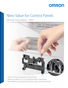 XW5T DIN Push-in Plus Wiring Terminal Block Product Brochure