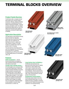 Terminal Blocks Overview