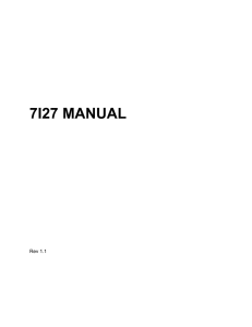 7I27 MANUAL