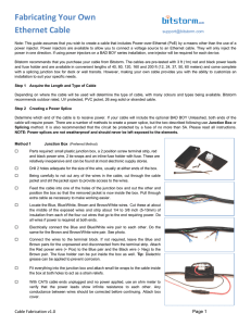 Fabricating Your Own Ethernet Cable