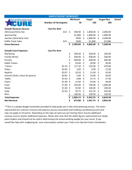 starter budget worksheet for college students