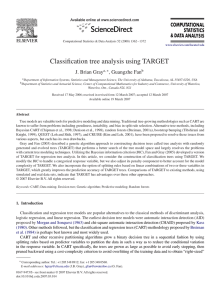 Classification tree analysis using TARGET