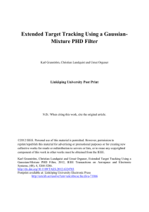 Extended Target Tracking Using a Gaussian-Mixture PHD Filter