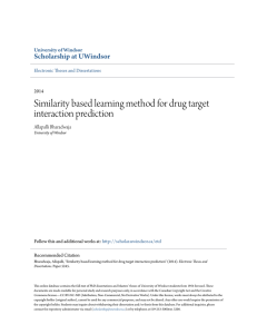 Similarity based learning method for drug target interaction prediction