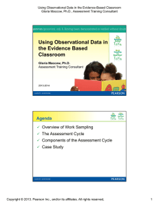 Using Observational Data in the Evidence Based Classroom