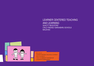 learner centered teaching and learning
