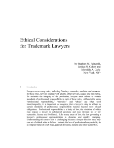 Ethical Considerations for Trademark Lawyers