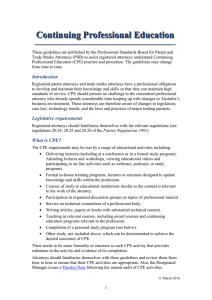 Professional Standards Board for Patent and Trade Marks Attorneys