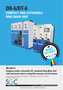 dr-6 / dt-6 compact and extensible ring main unit - Elpro