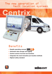 Benefits The new generation of fault location systems
