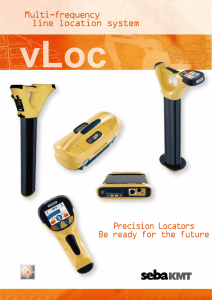 Multi-frequency line location system Precision Locators Be ready for