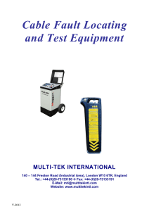 Cable Fault Locating and Test Equipment - Multi