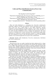 Cable and Phase Identification based on Power Line