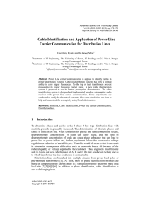 Cable Identification and Application of Power