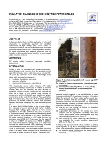 Insulation diagnosis of high voltage power cables