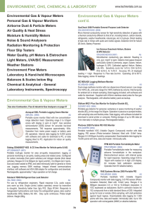 Environmental Gas and Vapour Meters