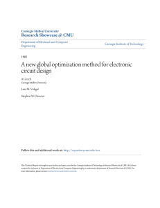 A new global optimization method for electronic circuit design