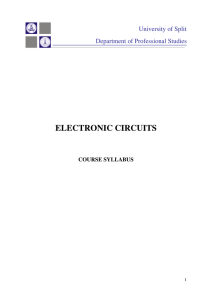 SEL011 - Electronic Circuits