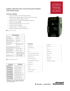 Bulletin 1692 Electronic Circuit Protection Module - 1692-ZR/